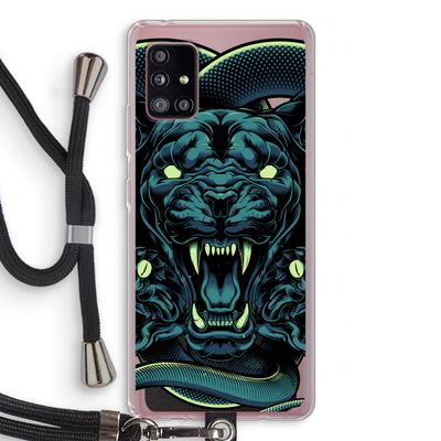 Cougar and Vipers: Samsung Galaxy A51 5G Transparant Hoesje met koord