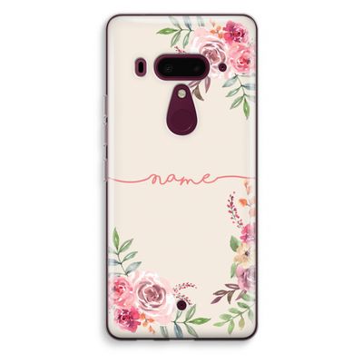 Rozen: HTC U12+ Transparant Hoesje