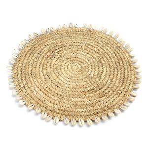 De Raffia Schelp Pannenonderzetter