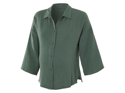 esmara Mousseline dames zwangerschapsblouse (Groen, XS (32/34))