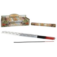 Wierook sticks in huisgeur Eucalyptus - 40x sticks van 22 cm - Ontspannend - 24 grams