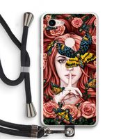 Lady Moth: Pixel 3 XL Transparant Hoesje met koord