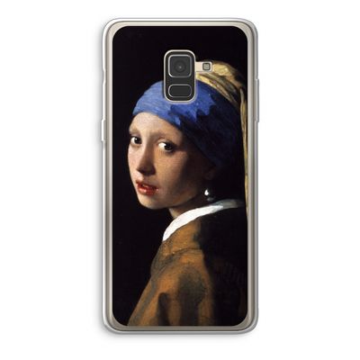 The Pearl Earring: Samsung Galaxy A8 (2018) Transparant Hoesje