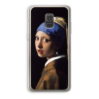 The Pearl Earring: Samsung Galaxy A8 (2018) Transparant Hoesje