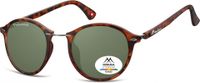 Montana zonnebril unisex panto gevlamd bruin/groen (MP22) - thumbnail