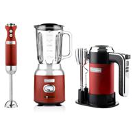 Westinghouse - Retro - Handmixer + Staafmixer + Blender - Rood