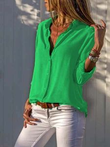 Solid Color Long Sleeve Casual Shirt