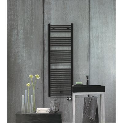 Zehnder Aura elektrische badkamerradiator / 1226 x 500 / 750 Watt / Zwart
