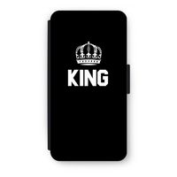 King zwart: iPhone 8 Plus Flip Hoesje