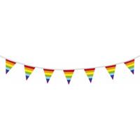 Haza Witbaard Vlaggenlijn regenboog, 10mtr.