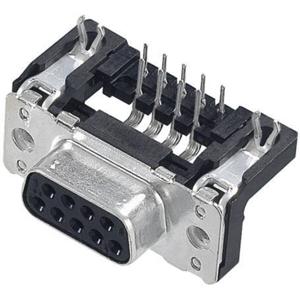 Harting 09 66 152 6611 D-sub female connector 90 ° Aantal polen: 9 Solderen 1 stuk(s)