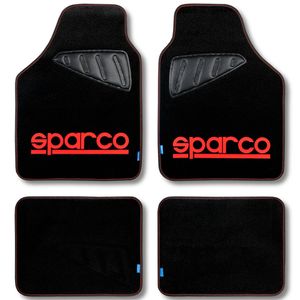 Automatten set Sparco - Stof - Rood