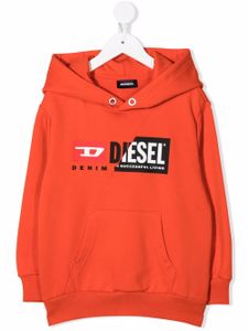 Diesel Kids hoodie à logo imprimé - Orange