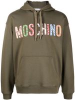 Moschino hoodie à lien de resserrage - Vert - thumbnail