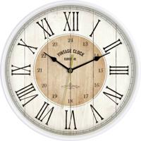 EUROTIME 81748-07 Wandklok Kwarts 30.5 cm Wit