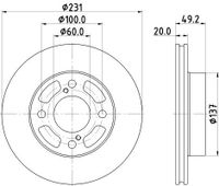 Remschijf 8DD355132941