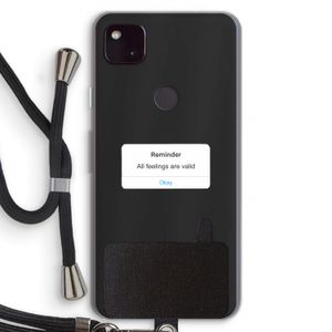 Reminder: Pixel 4a 5G Transparant Hoesje met koord
