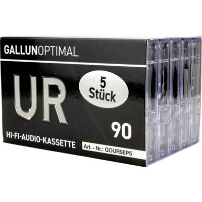 GALLUNOPTIMAL UR-90 Cassettebandje 90 min. Set van 5 stuks