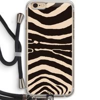 Arizona Zebra: iPhone 6 PLUS / 6S PLUS Transparant Hoesje met koord
