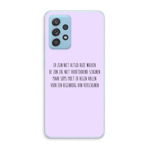 Regenboog: Samsung Galaxy A73 Transparant Hoesje