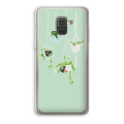 Hang In There: Samsung Galaxy A8 (2018) Transparant Hoesje
