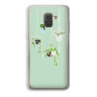 Hang In There: Samsung Galaxy A8 (2018) Transparant Hoesje