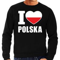 I love Polska sweater / trui zwart voor heren