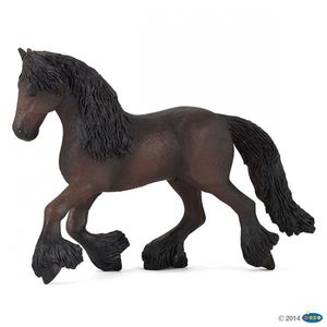 Plastic speeldiertje Fries paard 15,5 cm   -