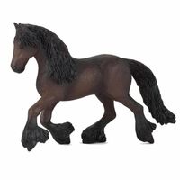 Plastic speeldiertje Fries paard 15,5 cm   -