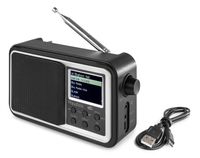 Audizio Anzio draagbare DAB radio met Bluetooth, FM radio en accu - - thumbnail
