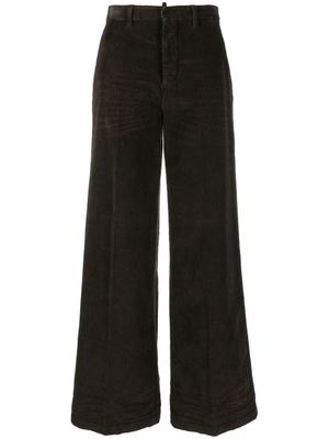 DSQUARED2 pantalon ample en velours côtelé - Marron