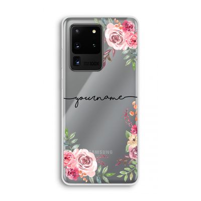 Rozen: Samsung Galaxy S20 Ultra Transparant Hoesje