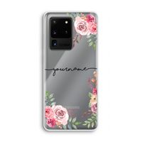 Rozen: Samsung Galaxy S20 Ultra Transparant Hoesje Rozen: Samsung Galaxy S20 Ultra Transparant Hoesje