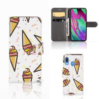 Samsung Galaxy A40 | Book Cover | Icecream