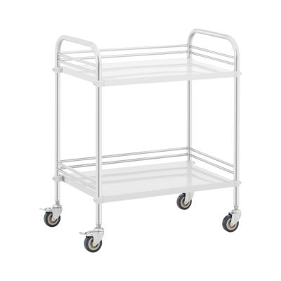 Laboratoriumwagen - RVS - 2 planken elk 63 x 40 x 12,5 cm - 20 kg