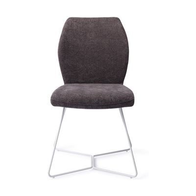 Jesper Home Ikata eetkamerstoel Almost Black beehive white