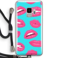 Bite my lip: Samsung Galaxy S9 Transparant Hoesje met koord