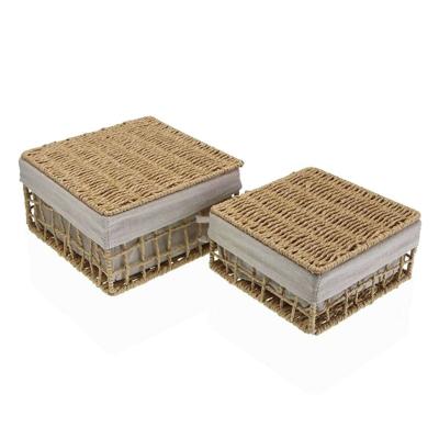 Wasmand Versa Nadir Bruin Zeealgen 23 x 12,5 x 23 cm