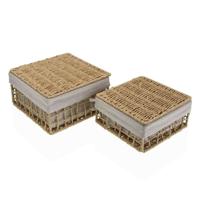 Wasmand Versa Nadir Bruin Zeealgen 23 x 12,5 x 23 cm