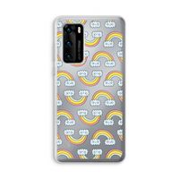 Regenboog: Huawei P40 Transparant Hoesje