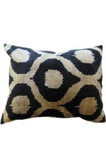 Les-Ottomans coussin en jacquard - Blanc - thumbnail