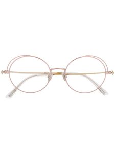 Jimmy Choo Eyewear lunettes de vue à monture ronde - Rose