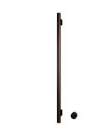 Hotbath &MORE set van 1 rails RARV135 ROUND135 cm met separate schakelaar en inbouw element Tuscan Bronze (RARV135-1TB)