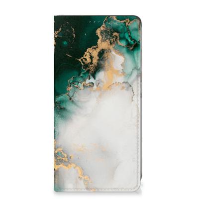 Standcase voor Samsung Galaxy A05s Marmer Groen