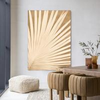 Urban Cotton Wandkleed 'Beleaf' 110 x 145cm in Frame - black