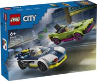 Lego city 60415 politiewagen en snelle autoachtervolging
