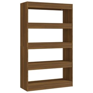 vidaXL Boekenkast/kamerscherm 80x30x135 cm bewerkt hout bruin eiken