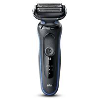 Elektrisch scheerapparaat - BRAUN - SERIE 5 51-B1000s - 50 min. batterijduur - Zwart/Blauw - Afwasbare kop