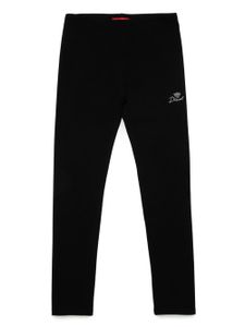 Diesel Kids legging Penchy à logo brodé - Noir