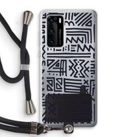 Marrakech print: Huawei P40 Transparant Hoesje met koord